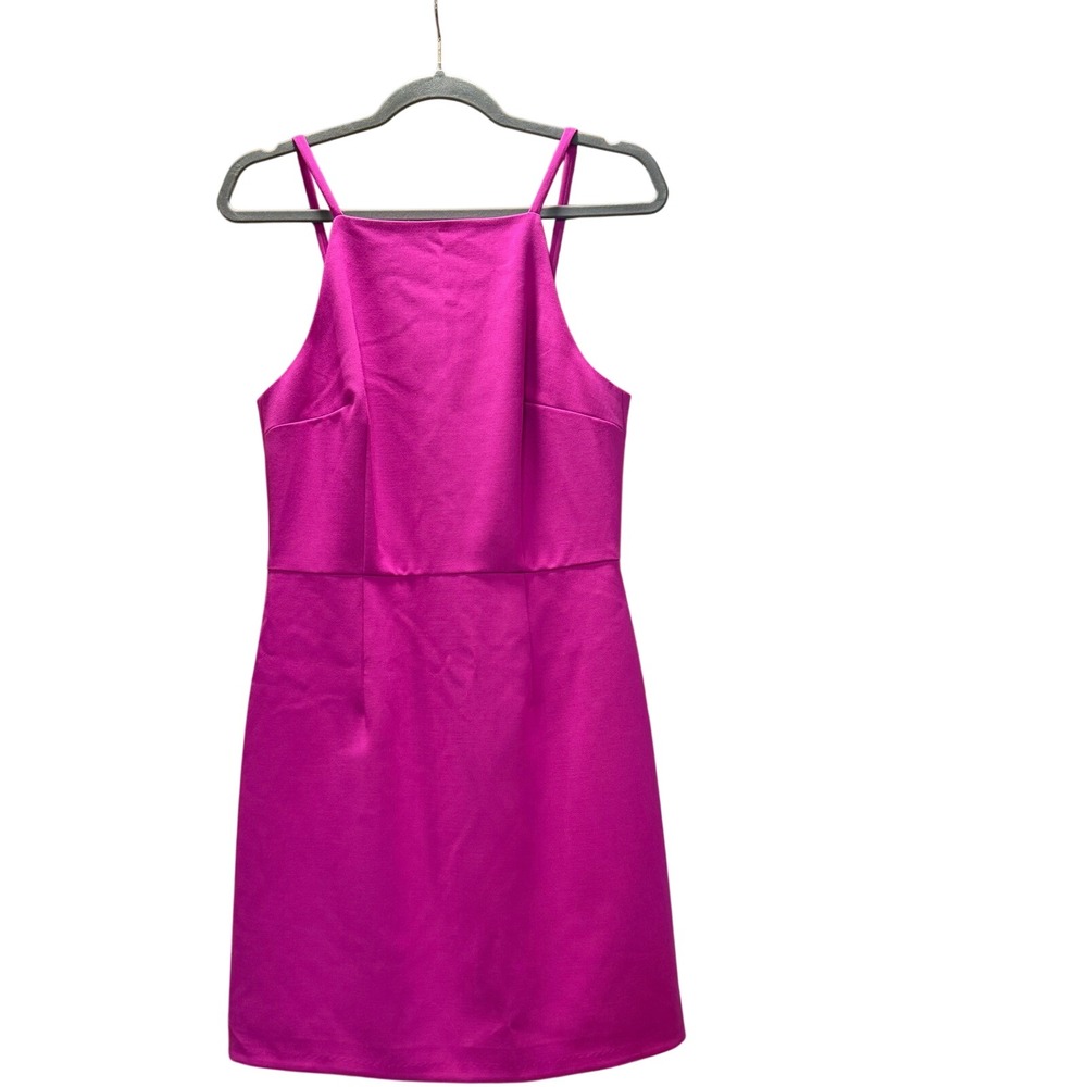 French Connection Magenta Pink Square Neck Mini Dress Size 6